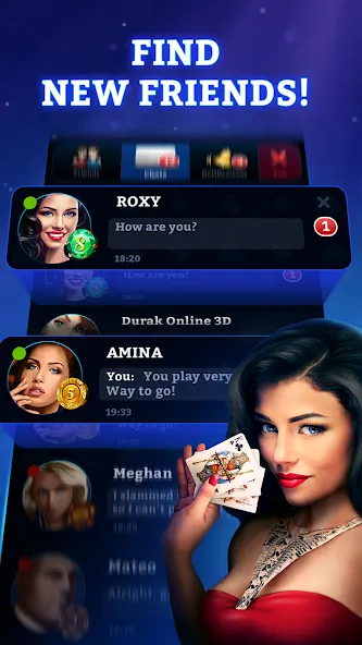 Скачать Durak Online 3D взлом на бесконечные деньги + мод меню screen 3