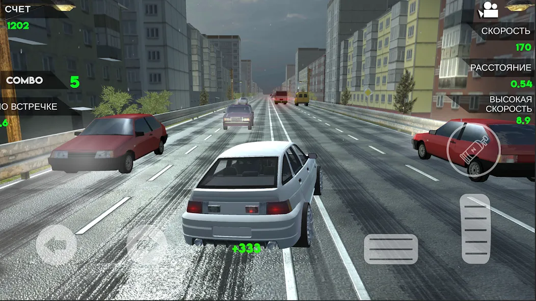 Скачать Turbo VAZ: Traffic Racer взлом на бесконечные деньги + мод меню screen 5