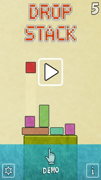 Скачать Drop Stack Block Stacking Game (Дроп Стэк блочная игра с укладкой блоков) взлом на бесконечные деньги + мод меню screen 1