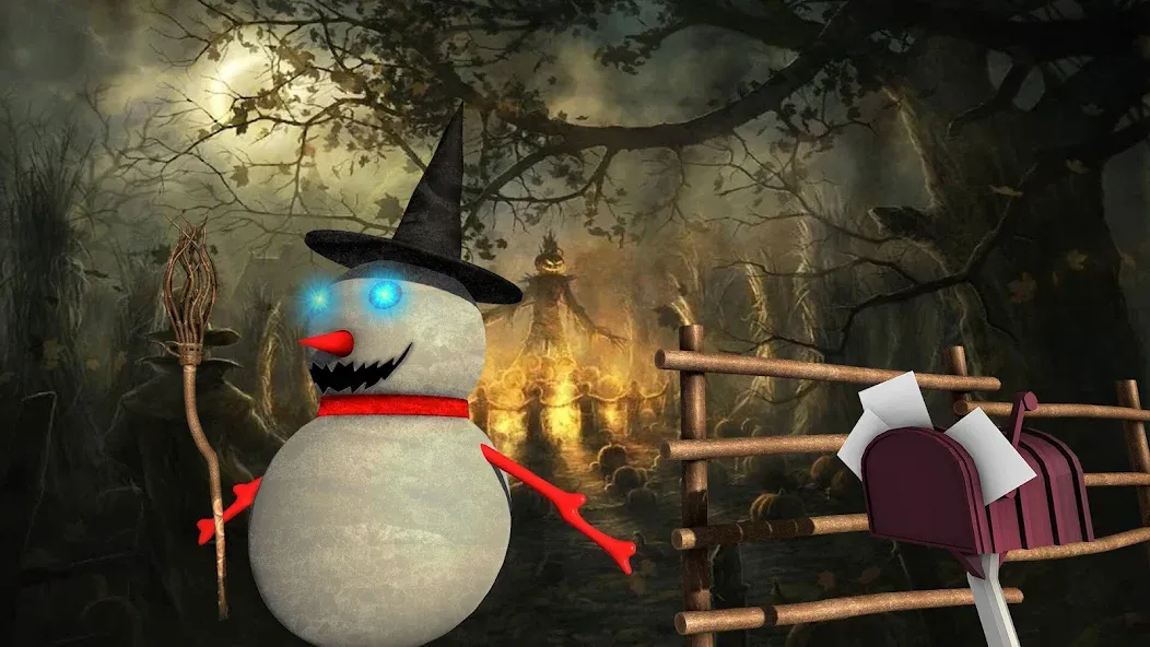 Скачать Evil Scary Snowman  Games 3d (Ивил Скари Сноумэн Геймс 3д) взлом на бесконечные деньги + мод меню screen 2