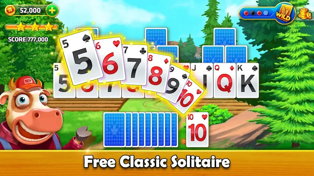 Скачать Solitaire Tripeaks — Farm Trip (Фарм Джорни) взлом на бесконечные деньги + мод меню screen 5