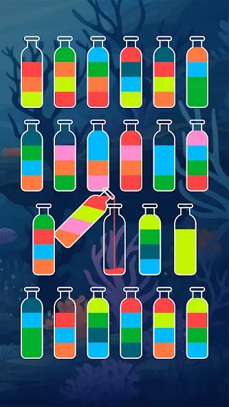 Скачать SortPuz™: Water Sort Puzzle (СортПаз) взлом на бесконечные деньги + мод меню screen 4