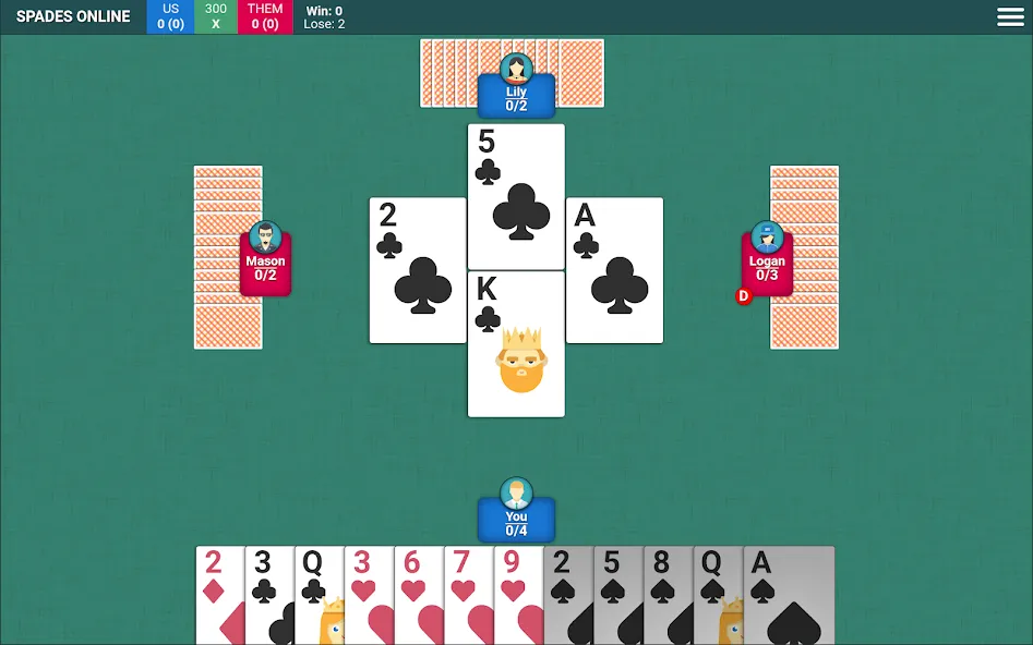 Скачать Spades Card Game (Спейдс Карточная Игра) взлом на бесконечные деньги + мод меню screen 5