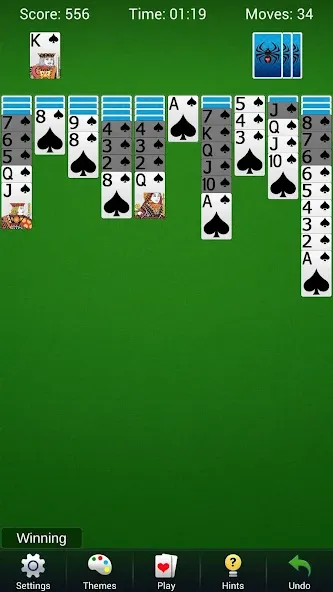 Скачать Spider Solitaire — Card Games взлом на бесконечные деньги + мод меню screen 1