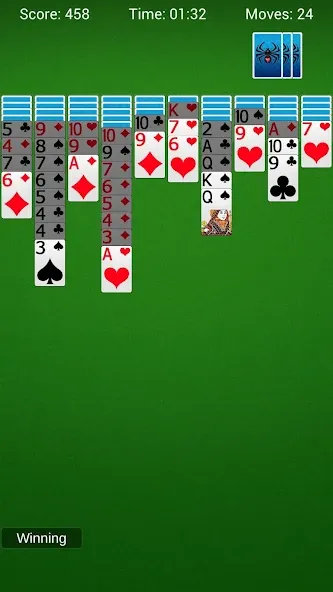 Скачать Spider Solitaire — Card Games взлом на бесконечные деньги + мод меню screen 3