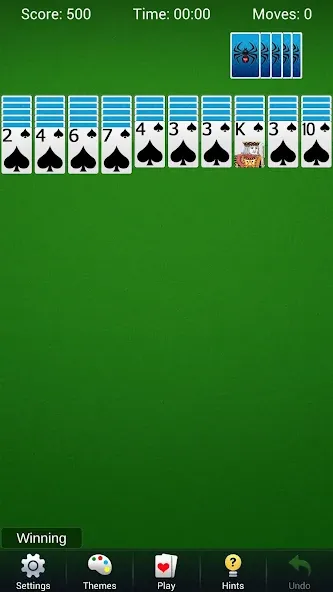 Скачать Spider Solitaire — Card Games взлом на бесконечные деньги + мод меню screen 4