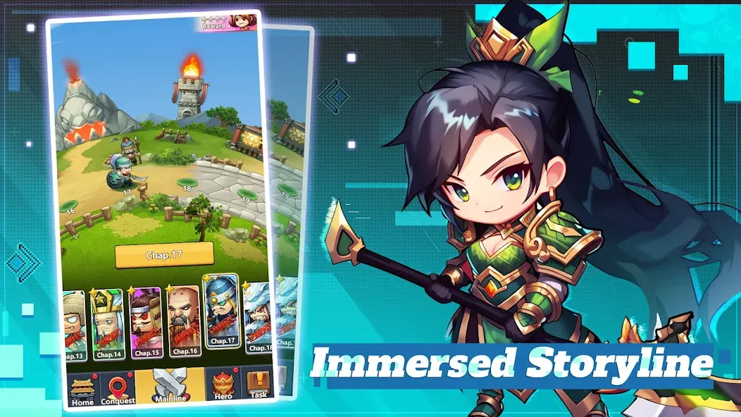 Скачать Mini Heroes: Summoners War (Мини Герои) взлом на бесконечные деньги + мод меню screen 5