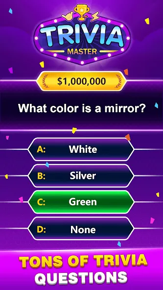 Скачать Trivia Master — Word Quiz Game (ТРИВИЯ Мастер) взлом на бесконечные деньги + мод меню screen 4