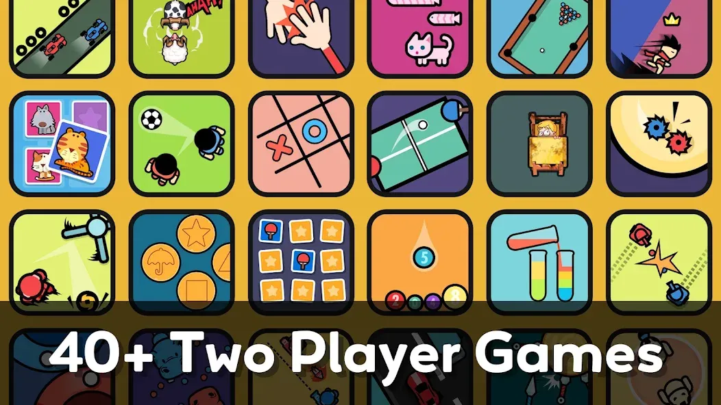 Скачать Two Player Games: 2 Player Joy взлом на бесконечные деньги + мод меню screen 1