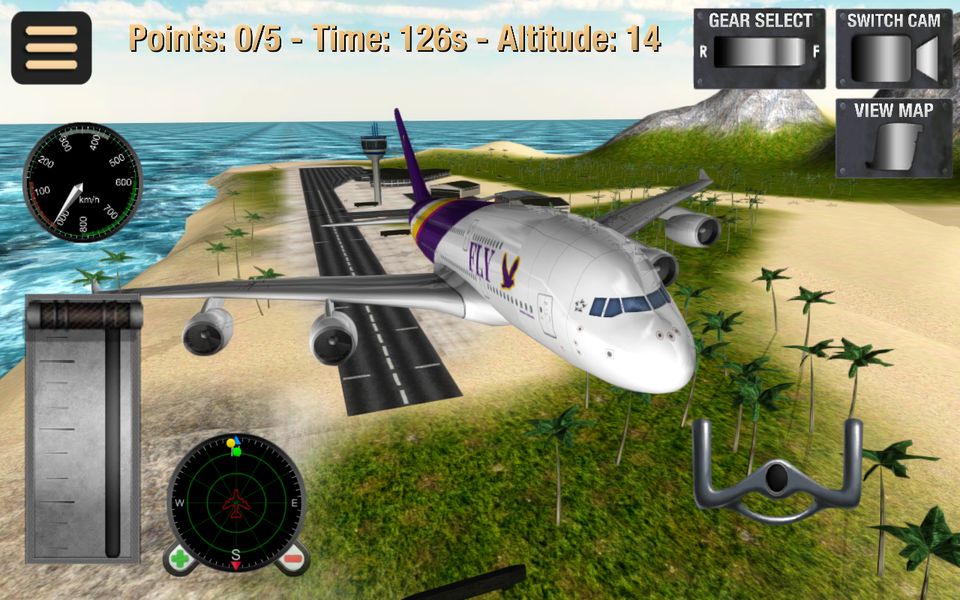 Скачать Airplane Flight Simulator на Андроид screen 1