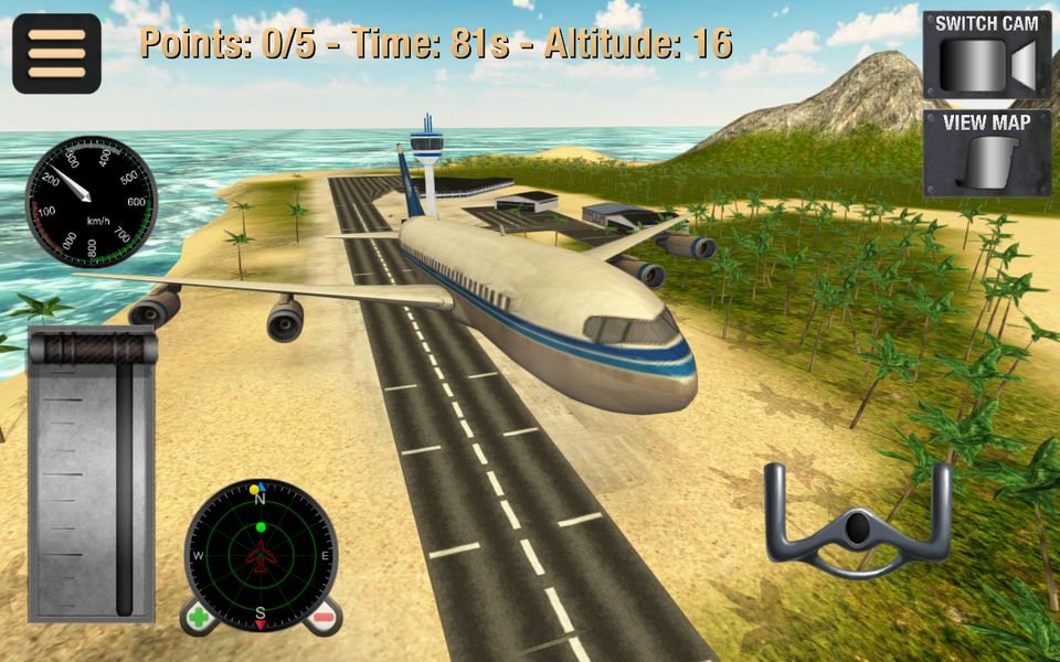 Скачать Airplane Flight Simulator на Андроид screen 2