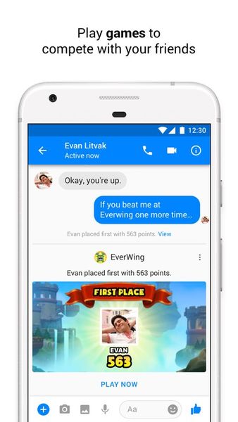 Скачать Messenger на Андроид — Русская версия screen 1