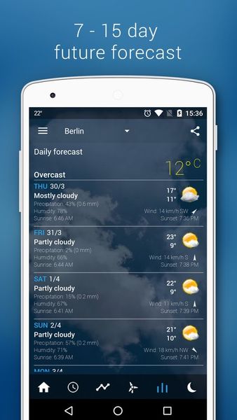 Скачать Прозрачные часы и погода на Андроид screen 4