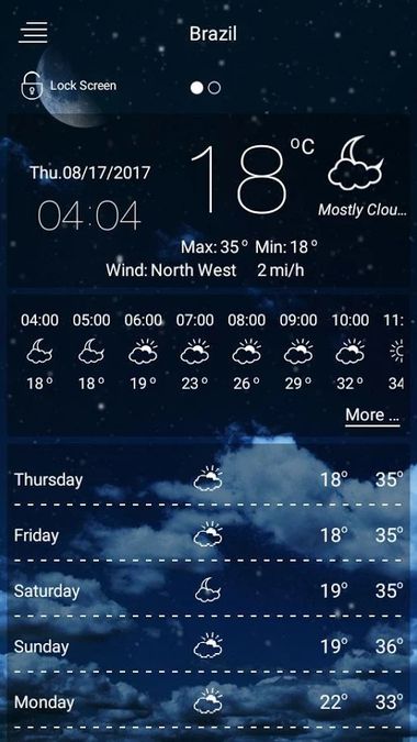Скачать Погода — Русская Версия на Андроид screen 2