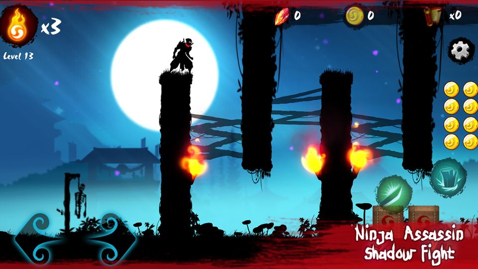 Скачать Ninja Assassin: Shadow Fight на Андроид — Мод много монет screen 2