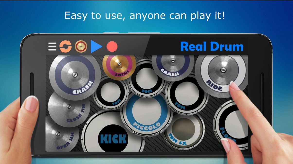 Скачать Real Drum Ударная установка на Андроид — Полная версия screen 1