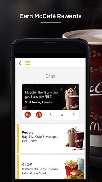 Скачать McDonald`s App на Андроид screen 2