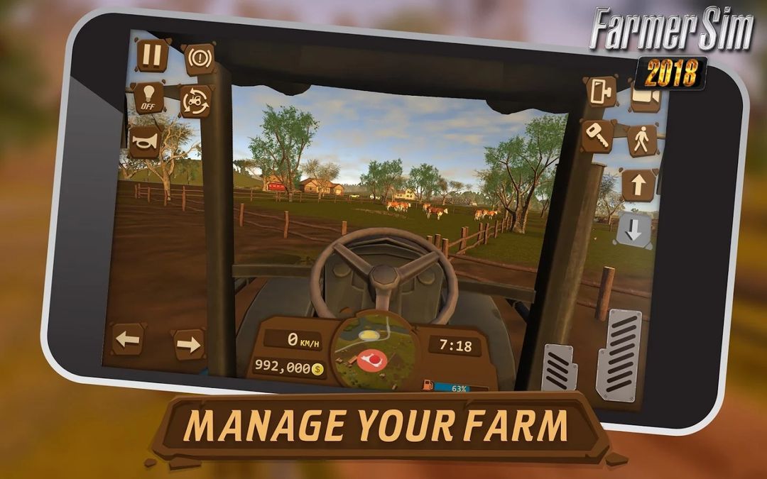 Скачать Farmer Sim 2018 на Андроид — Официальная версия screen 4