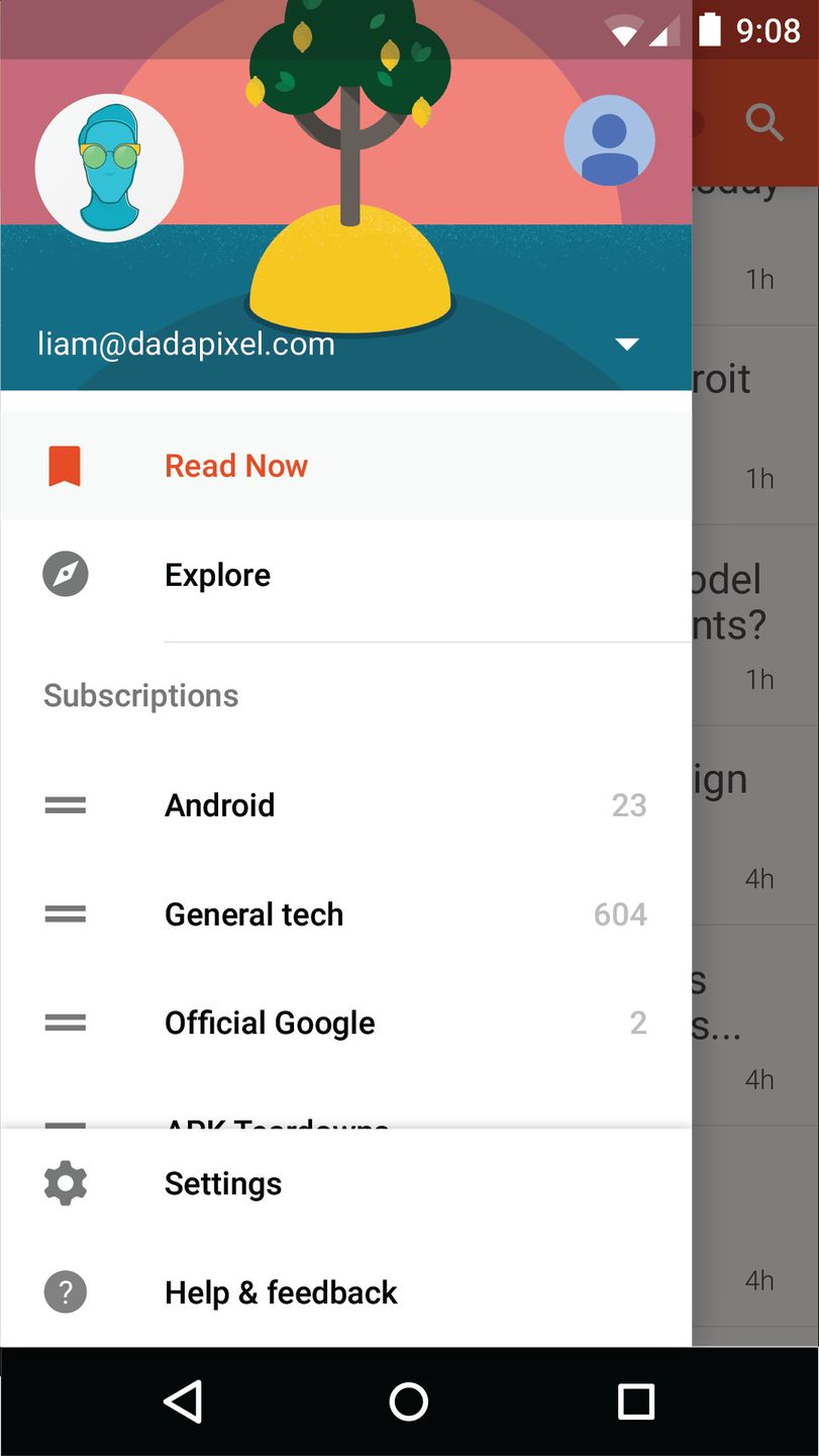 Скачать Google Reader на Андроид — Русская версия screen 1