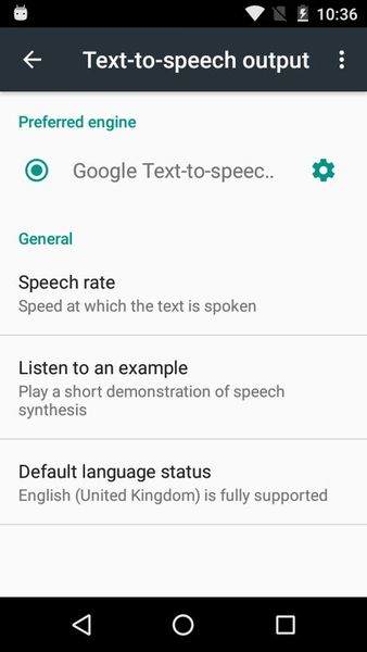 Скачать Синтезатор речи Google на Андроид — Light MOD screen 1