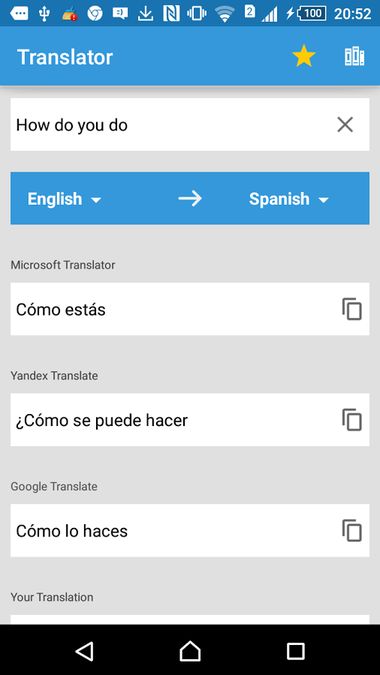 Скачать Translate Box: translations from all translators на Андроид — Полная версия screen 1