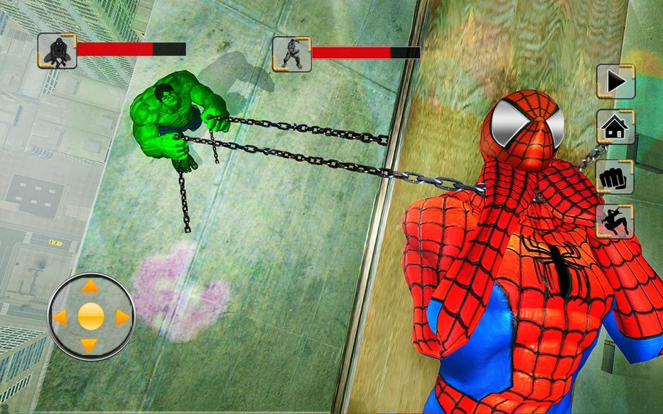 Скачать Невероятный монстр против битвы в Spiderhero на Андроид screen 4