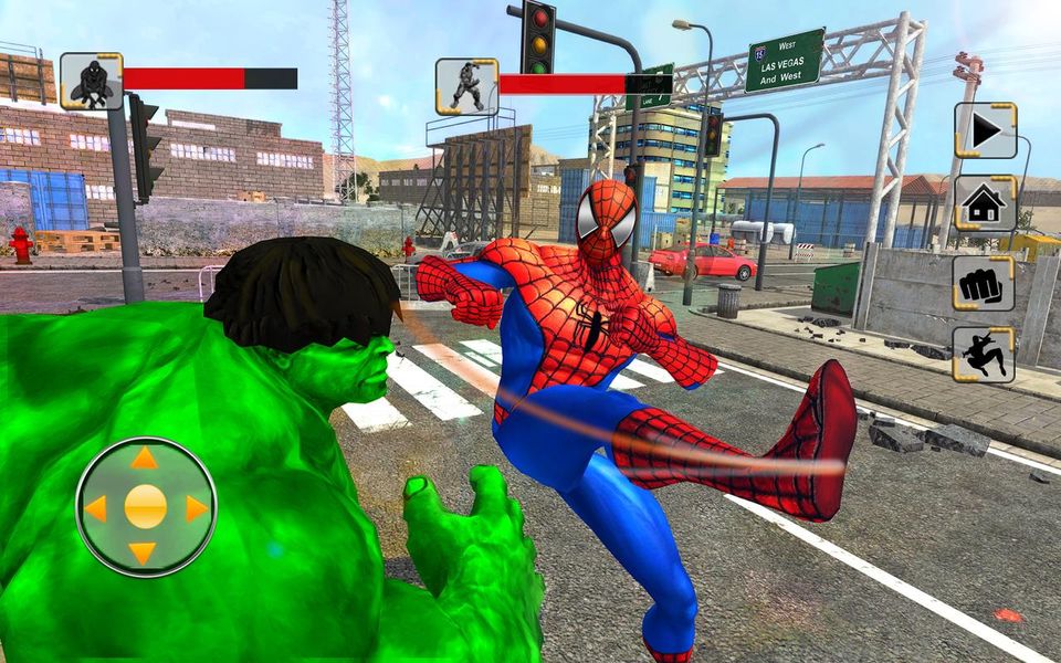 Скачать Невероятный монстр против битвы в Spiderhero на Андроид screen 2