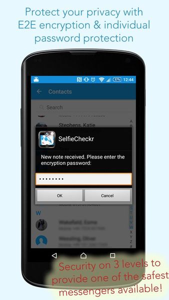 Скачать SelfieCheckr Secure Messenger на Андроид screen 3