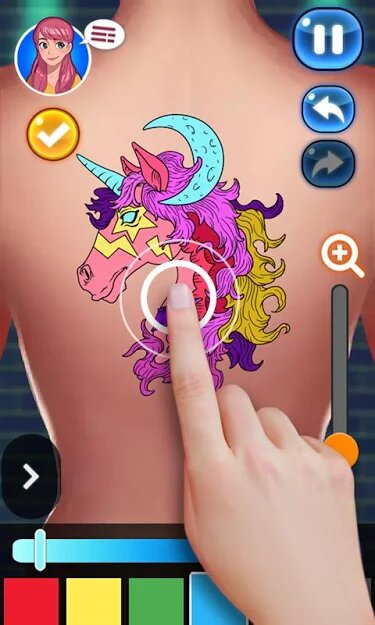 Скачать Мастер татуировщик на Андроид — Мод (Много денег) screen 4